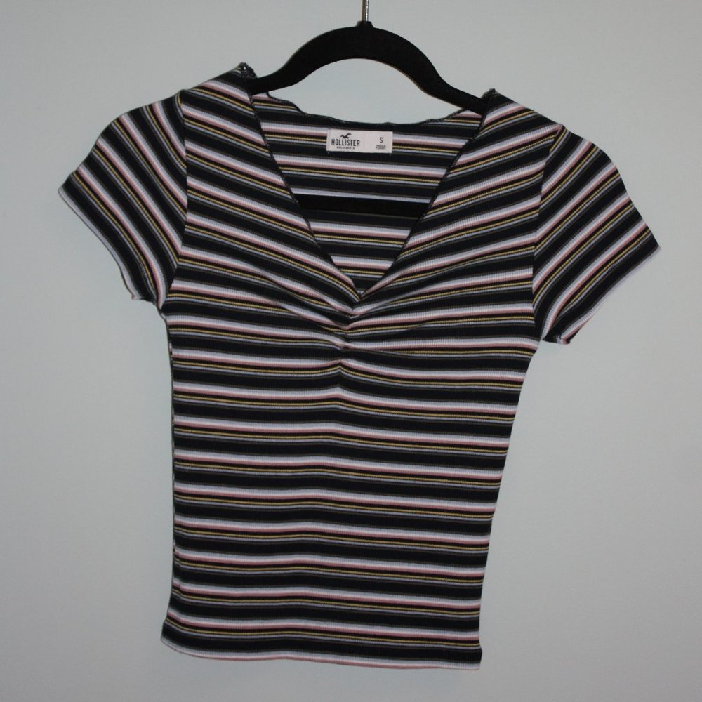 Multi Color Stripped Blouse (Small)/ Hollister